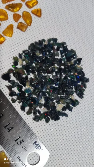 Lote Ámbar Báltico y Chips Ópalo Negro