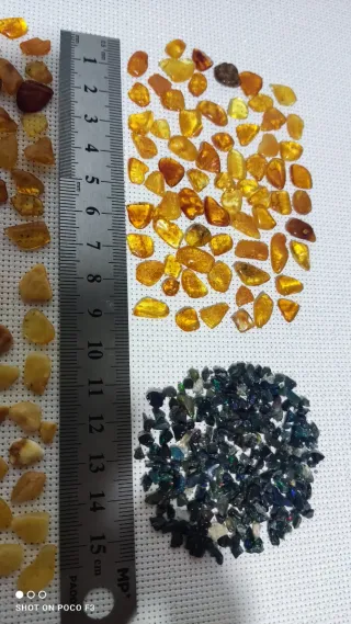Lote Ámbar Báltico y Chips Ópalo Negro