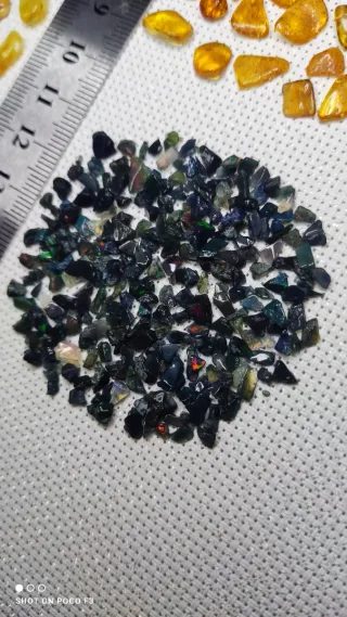 Lote Ámbar Báltico y Chips Ópalo Negro