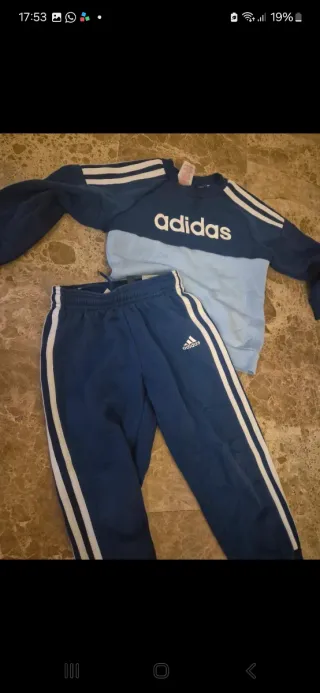 Conjunto Adidas niño azul