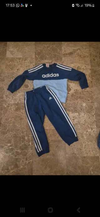 Conjunto Adidas niño azul