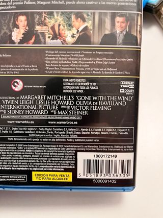 Blu-ray Lo que el viento se llevó Edición Especial