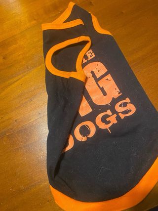 Maglioncino cane nero arancione S/M