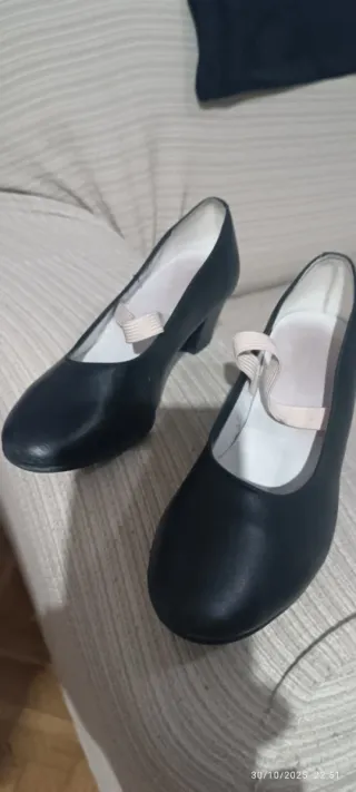 Zapatos Flamenco Niña Negros Talla 34