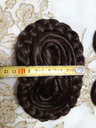 Moño y rodetes fallera infantil