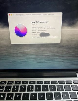 MacBook Pro 13 2014 Plata
