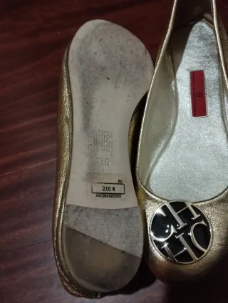 Bailarinas doradas CH talla 36