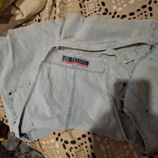 Peto corto tejano bordado