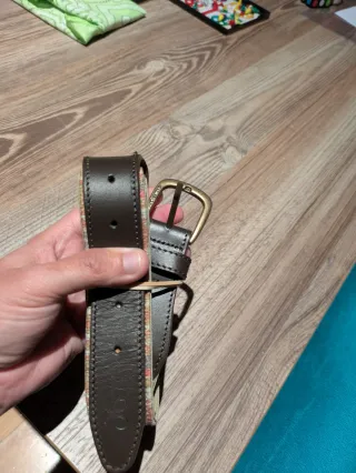 Cinturón Silbon Étnico Beige y Naranja