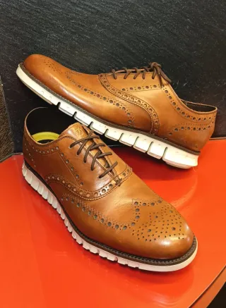 Zapatos Cole Haan Marrones Brogue piel nuevos 44