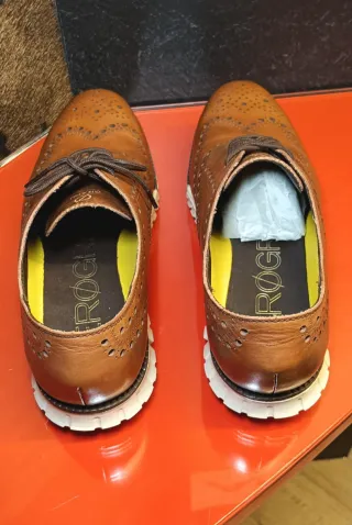 Zapatos Cole Haan Marrones Brogue piel nuevos 44