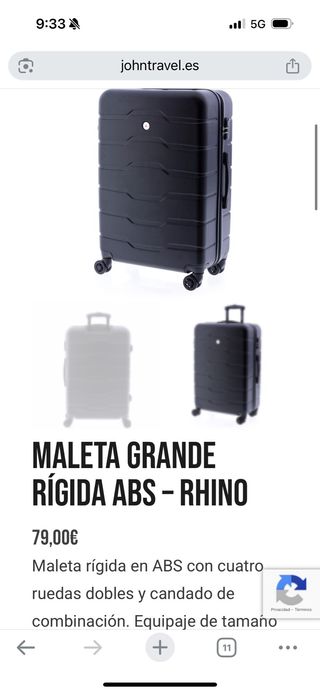 Maleta Grande John Travel Negra 93L
