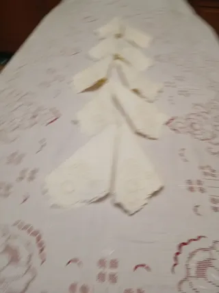 Mantelería bordada y deshilado siciliano todo aman