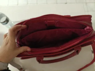 Maletín de trabajo piel rojo