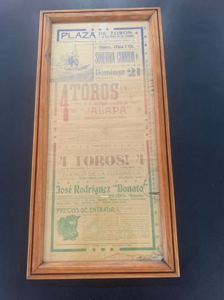 Cartel de Toros 1909