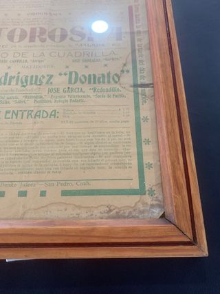 Cartel de Toros 1909