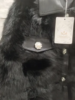 Cappotto corto pelliccia ecologica donna nero