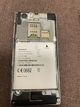 Móvil Sony Xperia Negro Antiguo