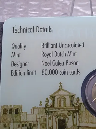 2€ Coincard Malta 2024 Cittadella Gozo