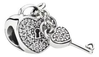 Charm Pandora corazón con circonitas