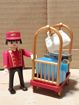 Playmobil Hotel Personal y + 7270 botones Carrito