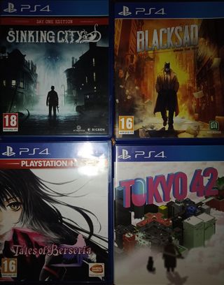 Lote 4 Juegos PS4: Sinking City, Blacksad, Tales o