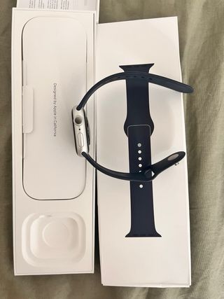 Apple Watch Plata y Azul Marino