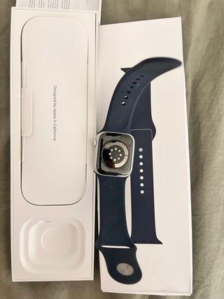 Apple Watch Plata y Azul Marino