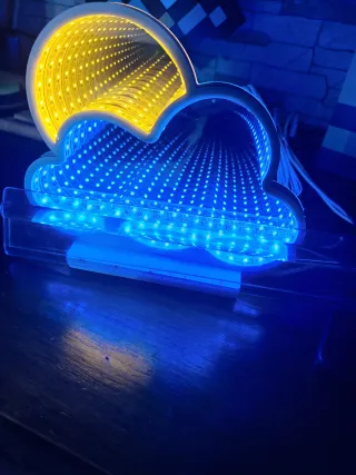 Specchio Lampada Infinity Nuvola Sole