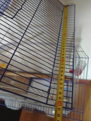 Jaula para pájaros de 2 pisos