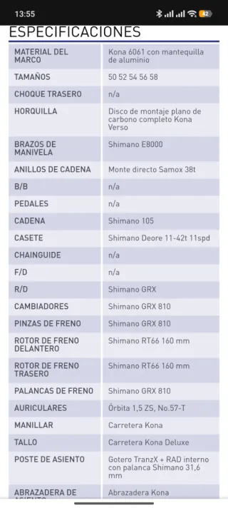 Bicicleta Eléctrica Gravel KONA LIBRE EL 2021