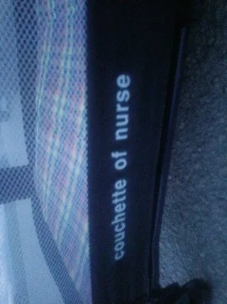 Cuna de viaje con estampado infantil