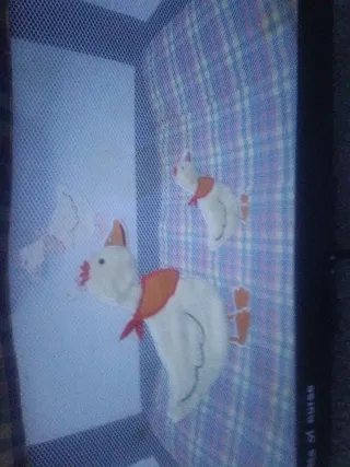 Cuna de viaje con estampado infantil