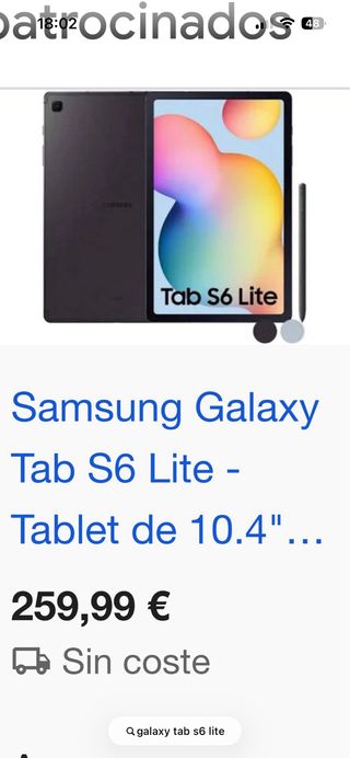 Samsung Galaxy Tab S6 Lite con S Pen