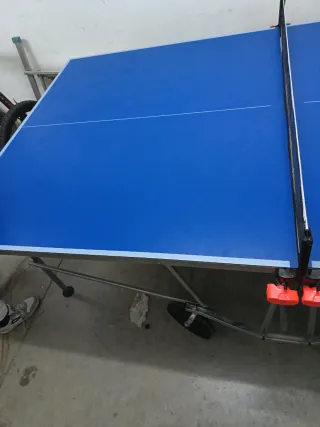 Tavolo da Ping Pong + Racchette blu usate solo 1 volta