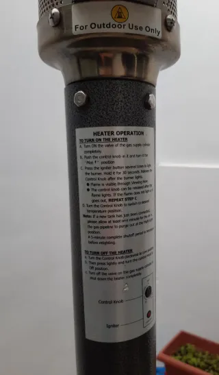 Estufa de Gas para terraza Exterior