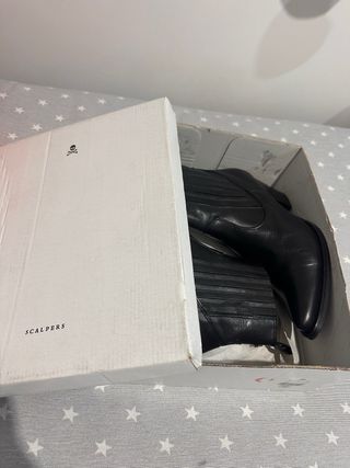 Botines piel Scalpers negros