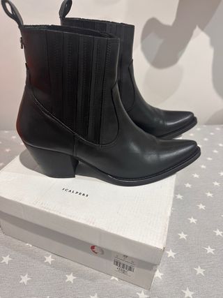 Botines piel Scalpers negros