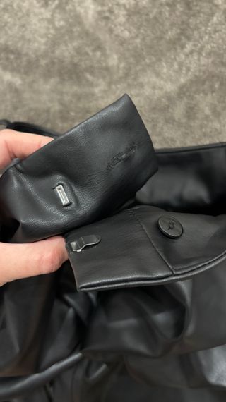 Pantalones polipiel negros