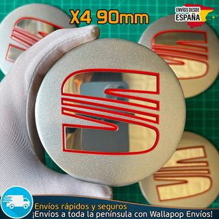X4 Emblemas Metálicos Sea 90mm Tapas Tapacubos