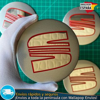 X4 Emblemas Metálicos Sea 90mm Tapas Tapacubos