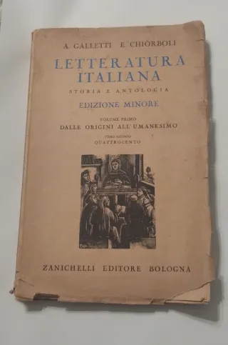 Letteratura Italiana 1947 Zanichelli