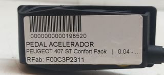 PEDAL ACELERADOR PEUGEOT 407 ST Confort Pack | 0.04 - ...