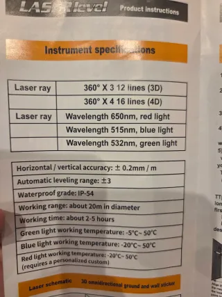 Nivel Láser 16 Líneas