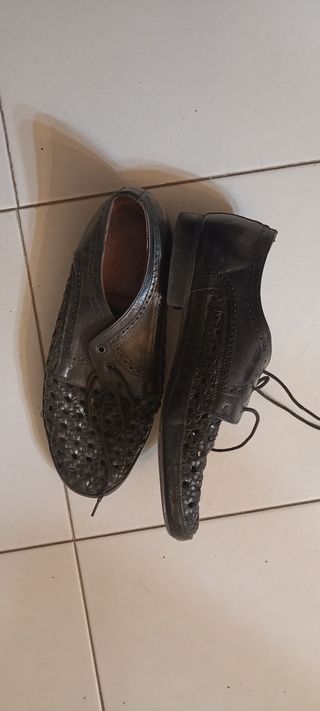 Lote zapatos de piel de hombre