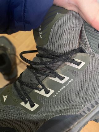 Zapatillas montaña mujer verdes todo terreno