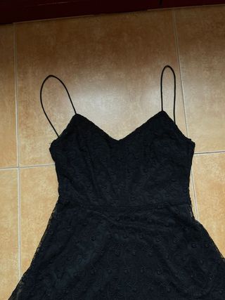 Vestido negro mango