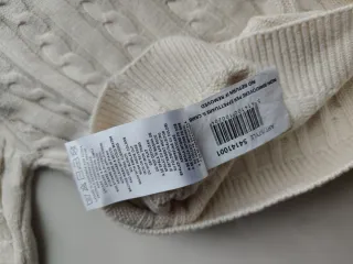 Maglioncino 18 mesi panna cotone lana e cashmere