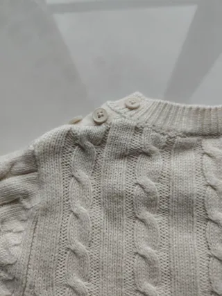 Maglioncino 18 mesi panna cotone lana e cashmere