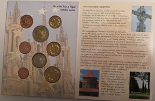 Monedas Euro Lituania 2004 prueba cartera FDC/BU